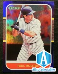 2021 Donruss RETRO 1987 Holo PURPLE #257 Paul Molitor